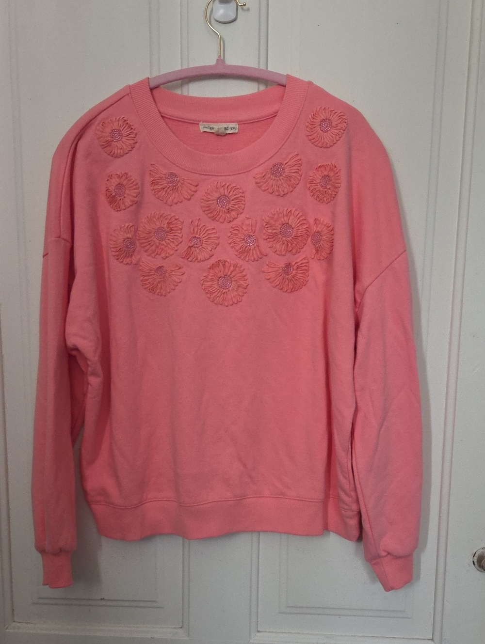 Indigo Thread Co Pink Flower Sweatshirt